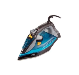 Adler | Iron | AD 5032 | Steam Iron | 3000 W | Water tank capacity 350 ml | Continuous steam 45 g/min | Steam boost performance 80 g/min | Blue/Grey