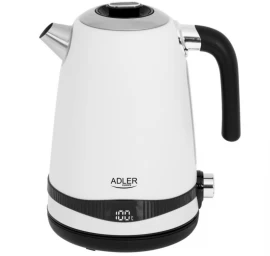 Adler Temperatūros Reguliuojamas Virdulys Ad 1295w (1,7 L /2200 W/baltai Juodas )
