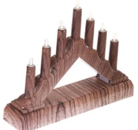 Advent Chandle 15,5x3,2x13,5cm 7 Led Baterijomis Geriamas Klonas
