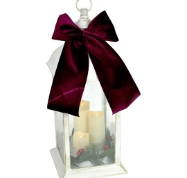 Advento žibintas, Led žvakė, 49 Cm, Balta, 3 žvakės