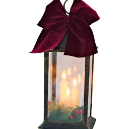 Advento žibintas, žvakidė, Led 30 Cm, 3 žvakės