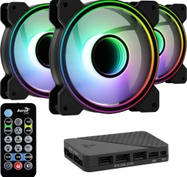 Aerocool Mirage 12 ARGB Pro Computer case Cooling set 12 cm Black