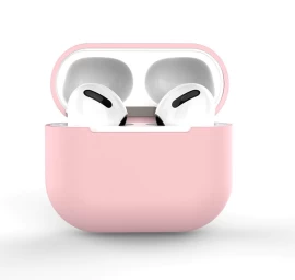 airpods 2 / airpods 1 Silikoninis Minkštas Dėklas Ausinėms Rožinės Spalvos (c Dėklas)