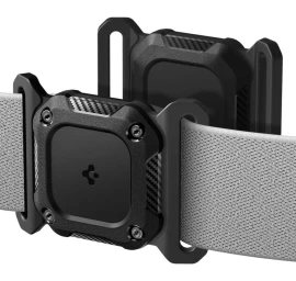 airtag 1 / 2 Lokatoriaus tough Armor Pet Collar Dėklas - Juodas