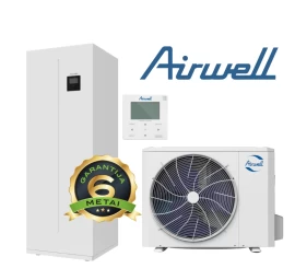 Airwell Wellea WT šilumos siurblys oras-vanduo 6kW su integruota 190L vandens talpa (-25°C)