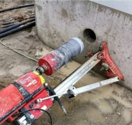 Skylių gręžimas mūre, betone, akmenyje, gelžbetonį ir kt.