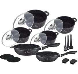 Akmens masės 17 dalių puodų rinkinys EDENBERG, EB-8181