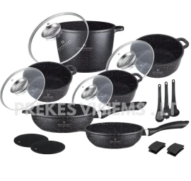 Akmens masės 17 dalių puodų rinkinys EDENBERG, EB-8182