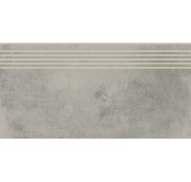 Akmens masės pakopinės plytelės Foggy Night Light Grey Matt Rect, 29,8x59,8 cm