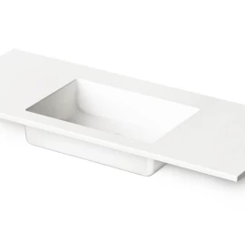 Akmens masės praustuvas PAA Loto 120x49 cm baltas ILOT1200/00 be maišytuvo angos