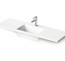 Akmens masės praustuvas PAA Loto Mini 120x40 cm, baltas IMLOT1200/00