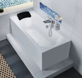 Akrilinė vonia Riho Linares Plug&amp;Play 180x80 cm, dešininė