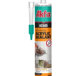 Akrilinis hermetikas AKFIX AC605, 310ml balta sp. (24)