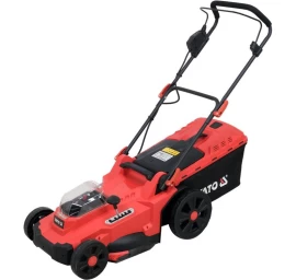 Akumuliatorinė stumdoma žoliapjovė | 2X18V 43 cm | be baterijų (YT-85225)