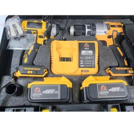 Akumuliatorinio suktuvo ir smūginio veržliasūkio rinkinys 48V Bulltech, BT-141