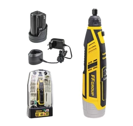 Akumuliatorinis daugiafunkcinis įrankis FF GROUP CMG 12V Easy, 2,0Ah su priedais