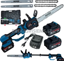Akumuliatorinis grandininis pjuklas-aukštapjovė Boxer 48V, BX-3439