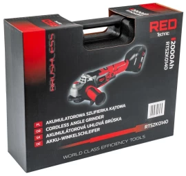 Akumuliatorinis Kampinis šlifuoklis  RED TECHNIC RTSZK0140