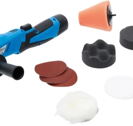 Akumuliatorinis poliruoklis | su rinkiniu | max. 2800 rpm | 12 V | 1500 mAh (9294)