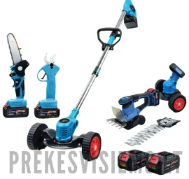 Akumuliatorinis sodo įrankių rinkinys 48V – pjūklas, sekatorius, trimeris su teleskopiniu kotu, RS-6012