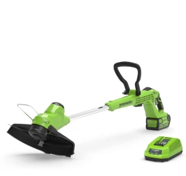 Akumuliatorinis trimeris - žoliapjovė Greenworks G40T5K2, 40 V, 2,0 Ah