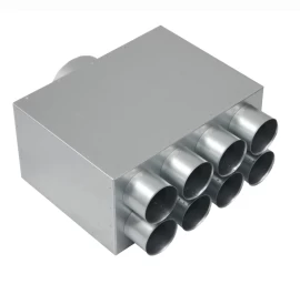 Akustiškai izoliuotas oro paskirstymo kolektorius Basic 8x75x160, L-250mm