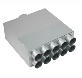 Akustiškai izoliuotas oro paskirstymo kolektorius Premium 10x75x160, L-500mm