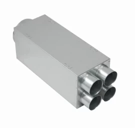 Akustiškai izoliuotas oro paskirstymo kolektorius Premium 4x75x160, L-500mm