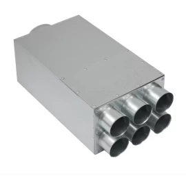Akustiškai izoliuotas oro paskirstymo kolektorius Premium 6x75x160, L-500mm