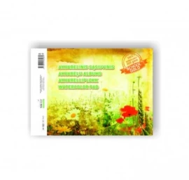 Akvarelinis sąsiuvinis SMLT, A4, 200 g, klijuotas, (10)  0708-205