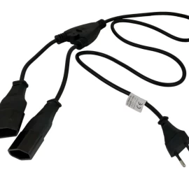 Akyga 1x europlug Maitinimo Kabelis (per Cee 7/16) - Išorinis (įvesties) 1,2 M. Ak-rd-05a