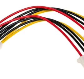 Akyga Molex (lizdas) - 2 X Molex (kištukas) Maitinimo Kabelis 0,15 M. Ak-ca-15