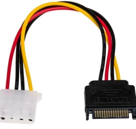 Akyga Sata Maitinimo Kabelis (lizdas) - Molex (kištukas) 0,15 M. Ak-ca-11