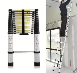 Aliuminės teleskopinės kopėčios 6.2m BOXER, BX-100