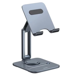 Aliumininis Sulankstomas Planšetinių Kompiuterių Stovas - Pilkas