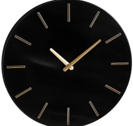 Aliuminio Sieninis Laikrodis Juodas Dia. 35,5 Cm Mica