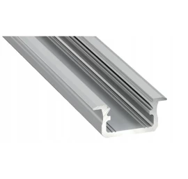 Aliuminis įleidžiamas lovelis LED juostoms LUMINES B, 202 x 1,6 x 0,93 cm, sidabrinė sp.
