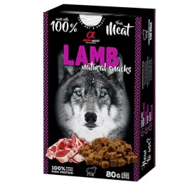 ALPHA SPIRIT NATURAL DOG skanėstai šunims su ėriena 80g (6), ALPHD110000245