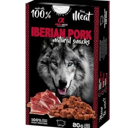 ALPHA SPIRIT NATURAL DOG skanėstai šunims su kiauliena 80g, ALPHD110000845