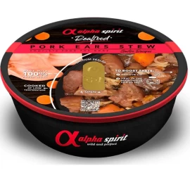 ALPHA SPIRIT Realfood troškinys su kiaulių ausimis 280g, ALPHD060611350