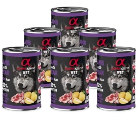 ALPHA SPIRIT WET konservas su ėriena ir kriaušėmis 400g 6vnt, A4000511