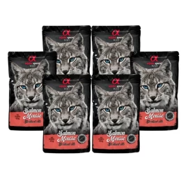 ALPHA SPIRIT WET putėsiai sterilizuotoms katėms su lašiša 85g 6vnt, ALPHG050250908