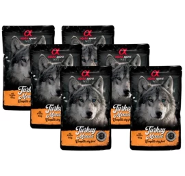 ALPHA SPIRIT WET putėsiai šunims su kalakutiena 85g 6vnt (24), ALPHD050000708