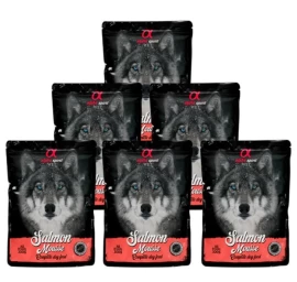 ALPHA SPIRIT WET putėsiai šunims su lašiša 300g 6vnt (12), ALPHD050000911