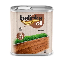 Alyva medinėms terasoms Belinka OIL DECKING - Spalva 202  0,75L