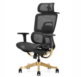 Angel Ergonominė Biuro Sukamoji Kėdė Glamour Gold