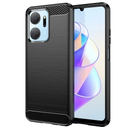Anglinis Dėklas Honor Play 40 Plus / Honor X7a Lankstus Silikoninis Anglies Dėklas, Juodas