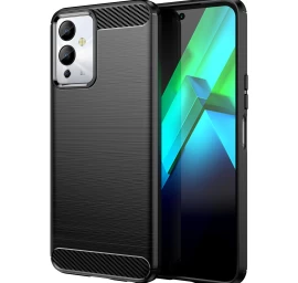 Anglinis Dėklas infinix Note 12i Lankstus Silikoninis Anglies Dėklas, Juodas