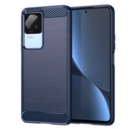 Anglinis Dėklas Xiaomi Poco F4 5g Lankstus Silikoninis Anglies Dėklas Mėlynas