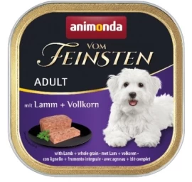 Animonda Vom Feinsten Adult visavertis šlapias pašaras suaugusiems šunims, ėriena, viso grūdo grūdai, paštetas, 150g